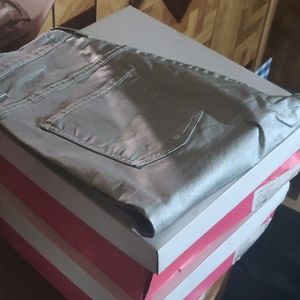 Silver highwaist jean